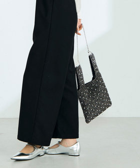 パール付メタリックヤーン2WAYバッグ