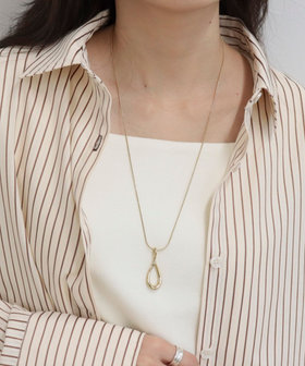 ステンレスドロップトップネックレス