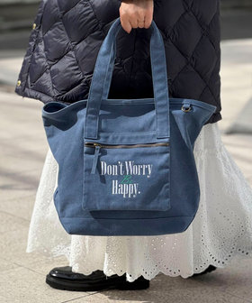 キャンバスロゴ刺繍トートバッグ