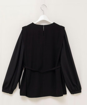 セットアップ対応》ウォッシャブルダブルクロスブラウス（6-0035-1-01