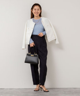 NOLLEY'S ウォッシャブルドットツッキリペプラムジレ 楽天市場】《セットアップ対応》ウォッシャブルドットツッキリ