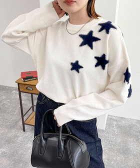 星ジャガードニットプルオーバー（4-0385-6-22-002）｜fredy