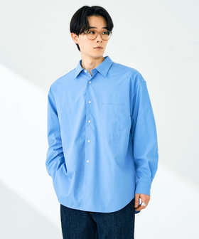 【ニューベーシック】ワッシャーポプリンシャツ ロングスリーブ