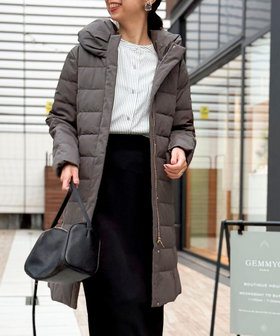 撥水》ストレッチライトタフタロングコート（5-0818-6-08-002）｜MICO