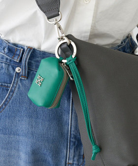 カラビナ付き レザーミニポーチ型チャーム(Z-220)