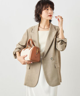 ウォッシャブルリネンライクオーバージャケット