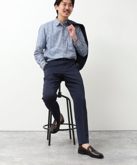 《ビジカジ/セットアップ対応》リネンライク ストレッチ イージーパンツ