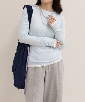 ウールブレンドシアーテレコロンTシャツ