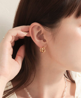 ステンレスねじりワンタッチピアス