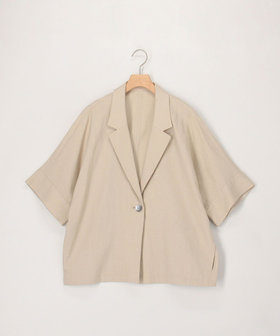 リネンドルマンスリーブテーラードジャケット