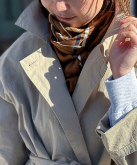 【AENEIS/エイネス】MINIMAL ILLUSIONシルクスカーフ