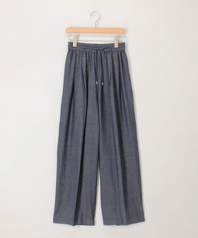 《セットアップ対応》シアーデニムワイドパンツ