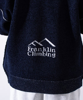 Franklin Climbing】CLIMロゴ クルーネック ニット ワンポイント