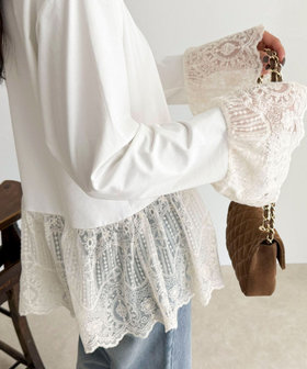 【4回目の追加販売！】レースドッキングロンTシャツ