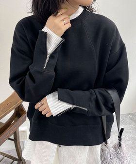 WEB限定 GW SPECIAL PRICE】ダンボール袖口ZIPスウェットプル