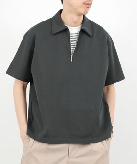 【BATONER/バトナー】MILANO RIB HALF ZIP T 26SS / ミラノリブハーフジップTシャツ