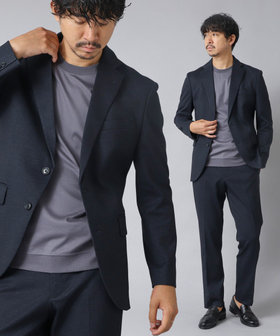 【ACTIVE SECT】《セットアップ》ポンチプリントスーツ ジャケット&パンツ 25AW