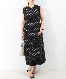 新品未使用　PINORE 麻袖切替シャツワンピース　タグ付き 麻調合繊タック切替シャツワンピース（5-0819-2-07-003）｜MICO
