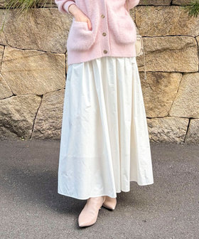 ウォッシャブルメモリータフタロングスカート