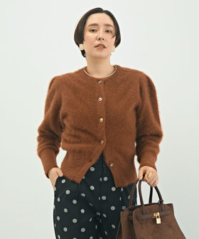 カシミヤボックス袖2WAYカーディガン