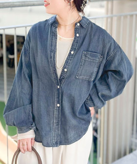 シアーデニムシャツ