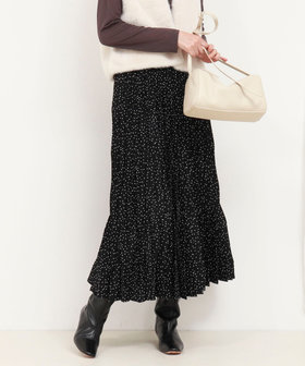 オリガミプリーツデシンドットスカート