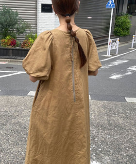 コットンリネンバルーンスリーブワンピース(4-0021-4-27-003 コットンリネンバルーンスリーブワンピース(4-0021-4-27-003