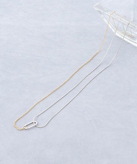 【grâce grace/グラスグラス】アシメMIXネックレス