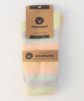 【WOOLSENS/ウールセンズ】モヘアボーダーソックス