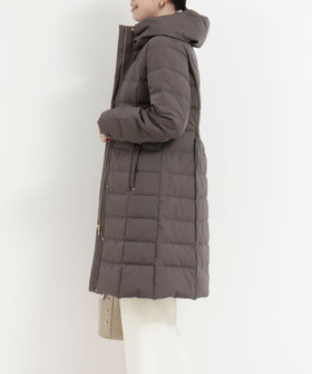 撥水》ストレッチライトタフタロングコート（5-0818-6-08-002