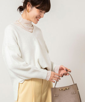 WEB限定 SPECIAL SALE！］《手洗い可能》モヘヤスパンコールVネック