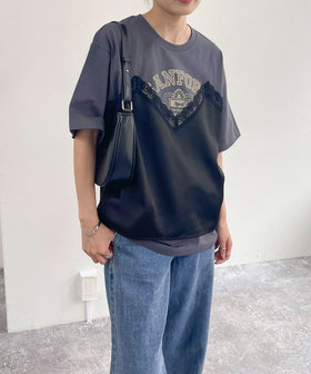 ビスチェリメイク風Tシャツ（4-0336-4-23-015）｜fredy emue(フレディ