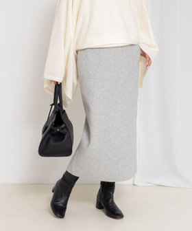 【一部WEB限定カラー＆サイズ】ウォッシャブルＷジャージタイトスカート