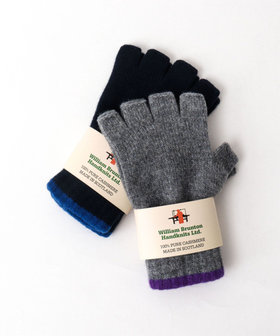 ［WEB限定 SPECIAL SALE！］【William Brunton/ウィリアム・ブラントン】別注カシミヤフィンガーレスグローブ