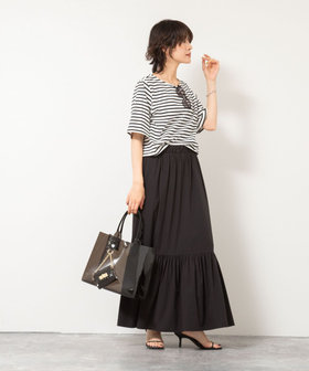 新品　archivio 撥水ストレッチスカート　size38 M ウォッシャブル】タイプライタークレープストレッチマーメード