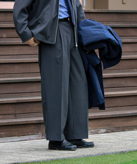 ［WEB限定 SPECIAL SALE！］【セットアップ対応】ウールライクワイドパンツ