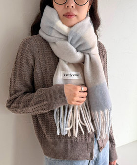 チェックマフラー** 秋冬の差し色に】ソフトタッチチェックマフラー 40（5-0560-6-34-103