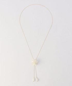 フラワーパーツスライドネックレス