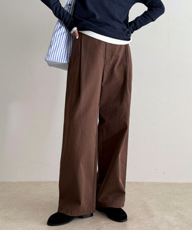 【低身長サイズ34有り】チノタックパンツ