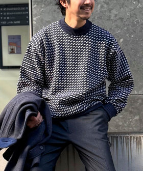 【L.L.Bean/エルエルビーン】Wayne Sweater Birds-Eye 25AW