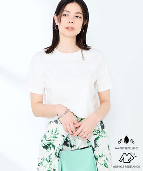 《撥水/汗染み軽減》ショート丈Tシャツ