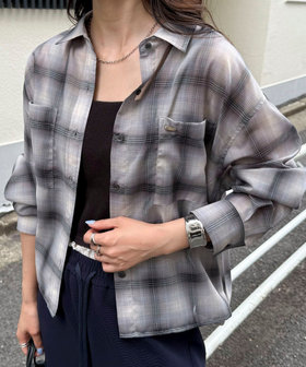 ジバンシー　GIVENCHY 90s チェック柄 クロップドシャツ　 R ジバンシー GIVENCHY 90s チェック柄 クロップドシャツ R - メルカリ