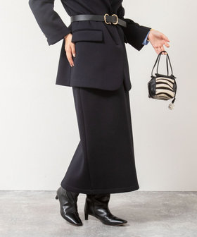 《セットアップ対応》ウォッシャブルエアボールタイトスカート