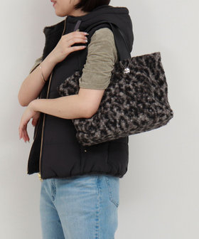 アニマル柄ボアトートバッグ