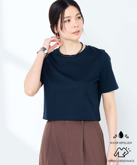 《撥水/汗染み軽減》ショート丈Tシャツ