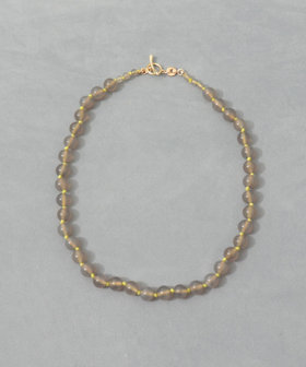 【grâce grace/グラスグラス】カラーヤーンノット天然石ネックレス