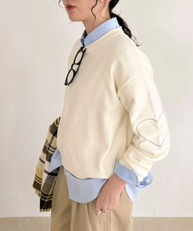 ハートステッチニットプルオーバー（5-0021-6-22-001）｜fredy emue