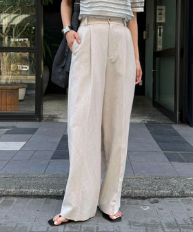 ハイブリッドリネンタックスラックス