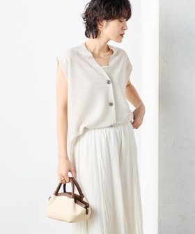 NOLLEY'S ニットジレ✨ベスト　グレー　肩タック　2024SS ニットジレ | NOLLEY'S(ノーリーズ)レディース | PAL CLOSET