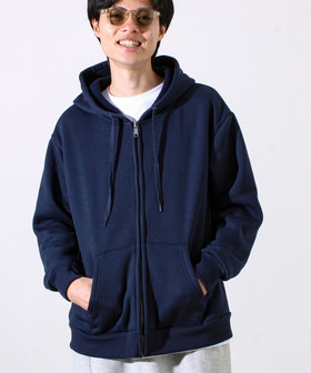 【カルボアシリーズ】UNISEX ワイドジップパーカー